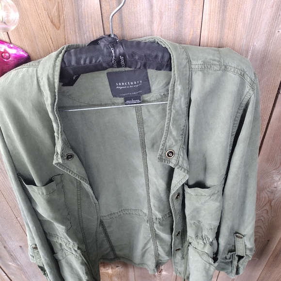 Green women's jacket by Sanctuary size L - Picture 5 of 7